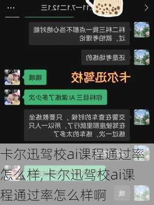 卡尔迅驾校ai课程通过率怎么样,卡尔迅驾校ai课程通过率怎么样啊