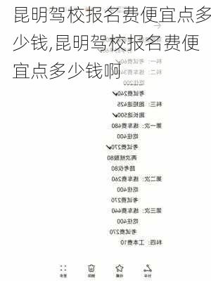 昆明驾校报名费便宜点多少钱,昆明驾校报名费便宜点多少钱啊