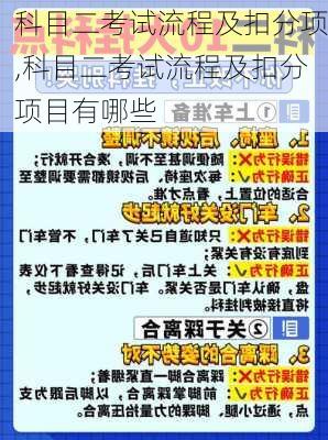 科目二考试流程及扣分项,科目二考试流程及扣分项目有哪些