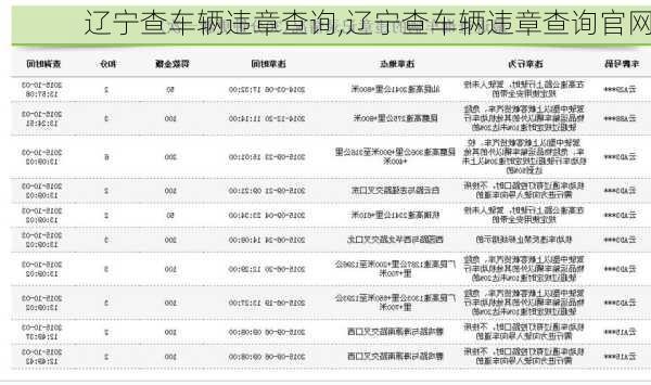 辽宁查车辆违章查询,辽宁查车辆违章查询官网