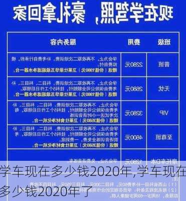 学车现在多少钱2020年,学车现在多少钱2020年了