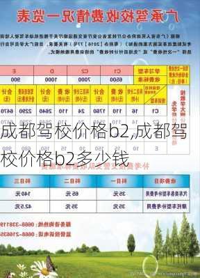 成都驾校价格b2,成都驾校价格b2多少钱