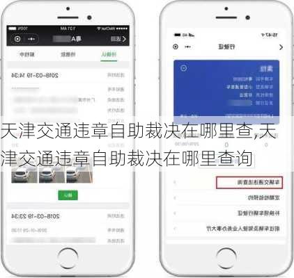 天津交通违章自助裁决在哪里查,天津交通违章自助裁决在哪里查询