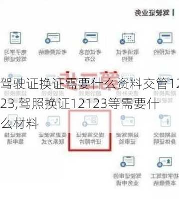 驾驶证换证需要什么资料交管12123,驾照换证12123等需要什么材料