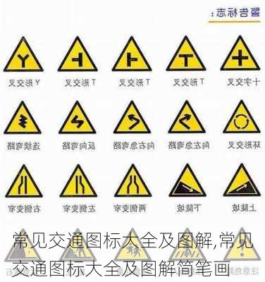 常见交通图标大全及图解,常见交通图标大全及图解简笔画