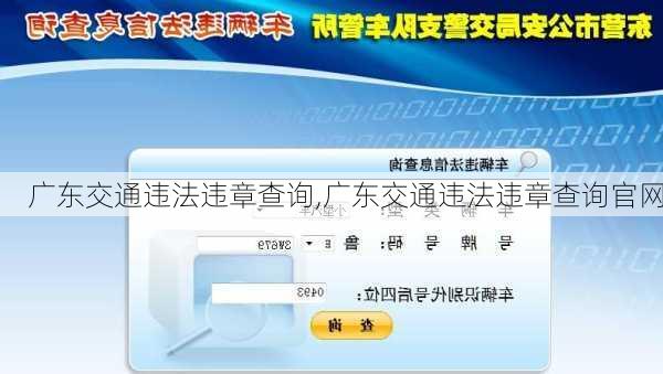 广东交通违法违章查询,广东交通违法违章查询官网