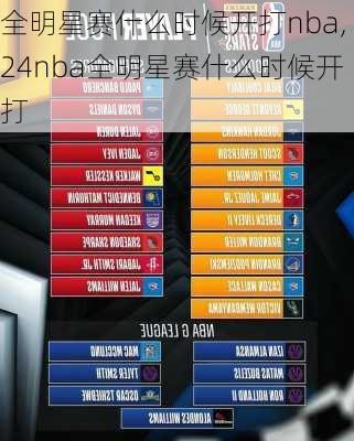 全明星赛什么时候开打nba,24nba全明星赛什么时候开打