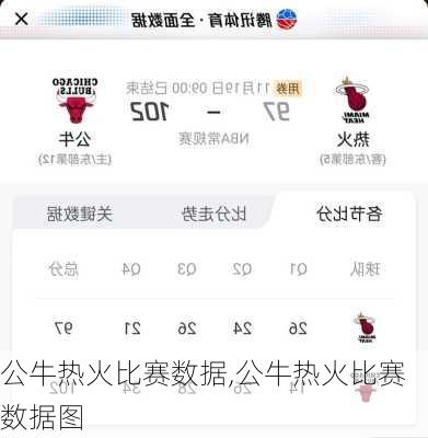 公牛热火比赛数据,公牛热火比赛数据图