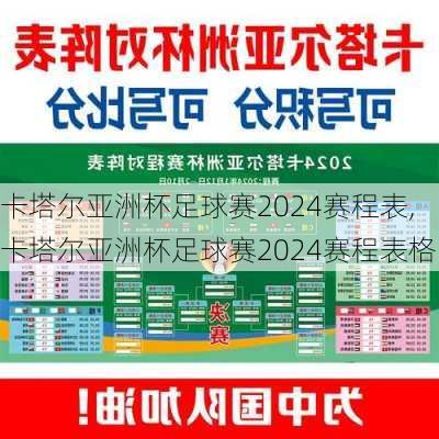 卡塔尔亚洲杯足球赛2024赛程表,卡塔尔亚洲杯足球赛2024赛程表格