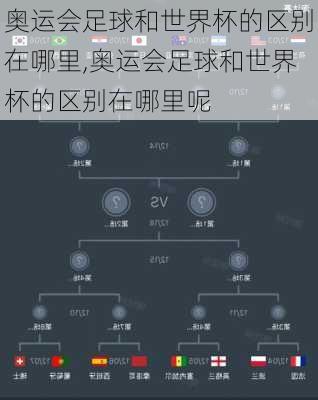 奥运会足球和世界杯的区别在哪里,奥运会足球和世界杯的区别在哪里呢