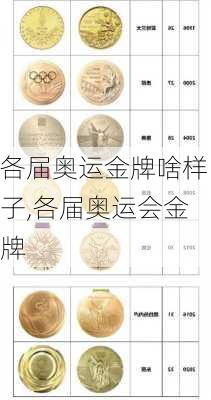 各届奥运金牌啥样子,各届奥运会金牌