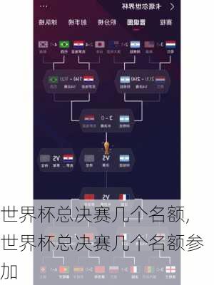 世界杯总决赛几个名额,世界杯总决赛几个名额参加