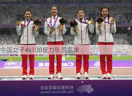 中国女子4x100接力队员名单